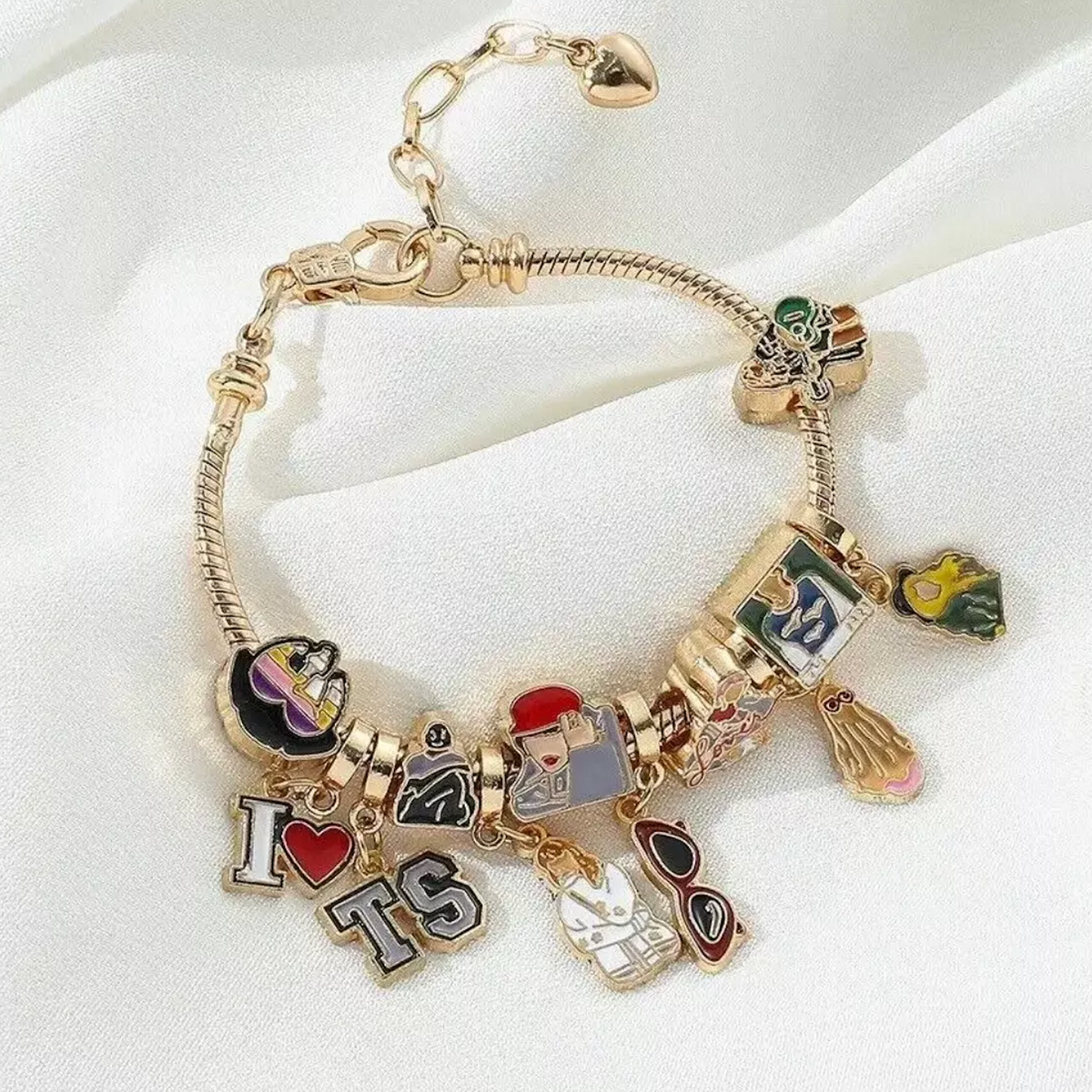 Swiftie Gold Charm Bracelet