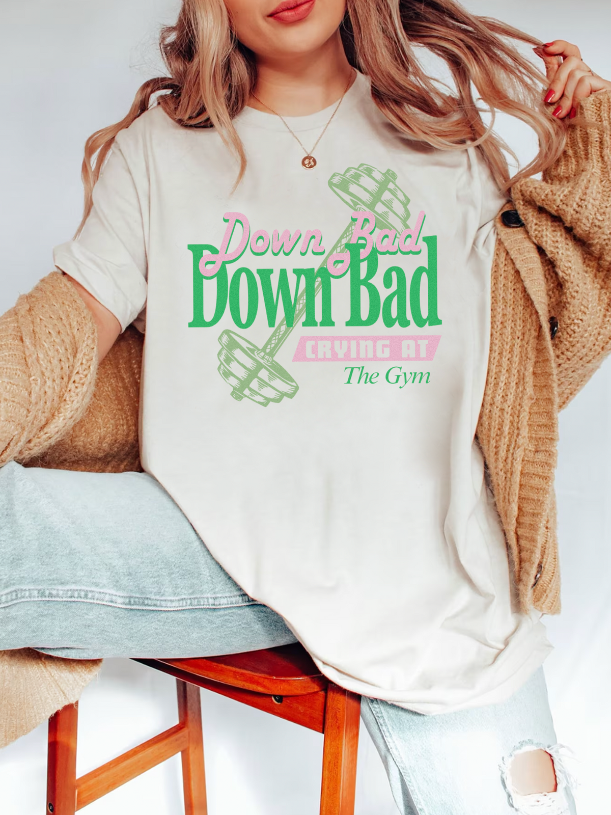 Down Bad Crying At The Gym Tee (Adult & Kids)