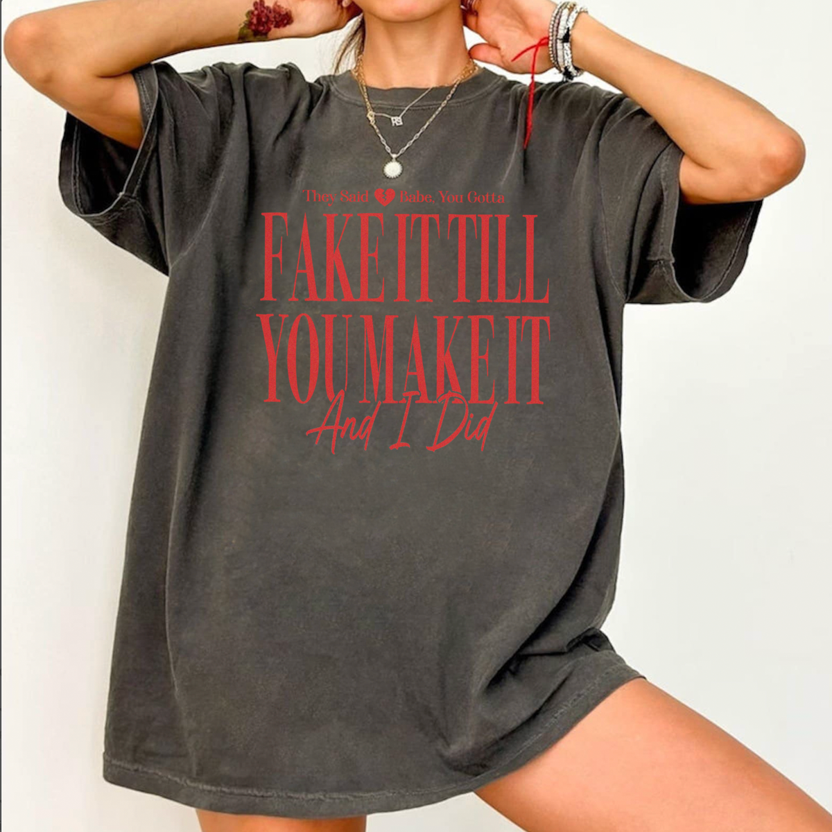 Fake It Till You Make it Tee (Adults + Kids)