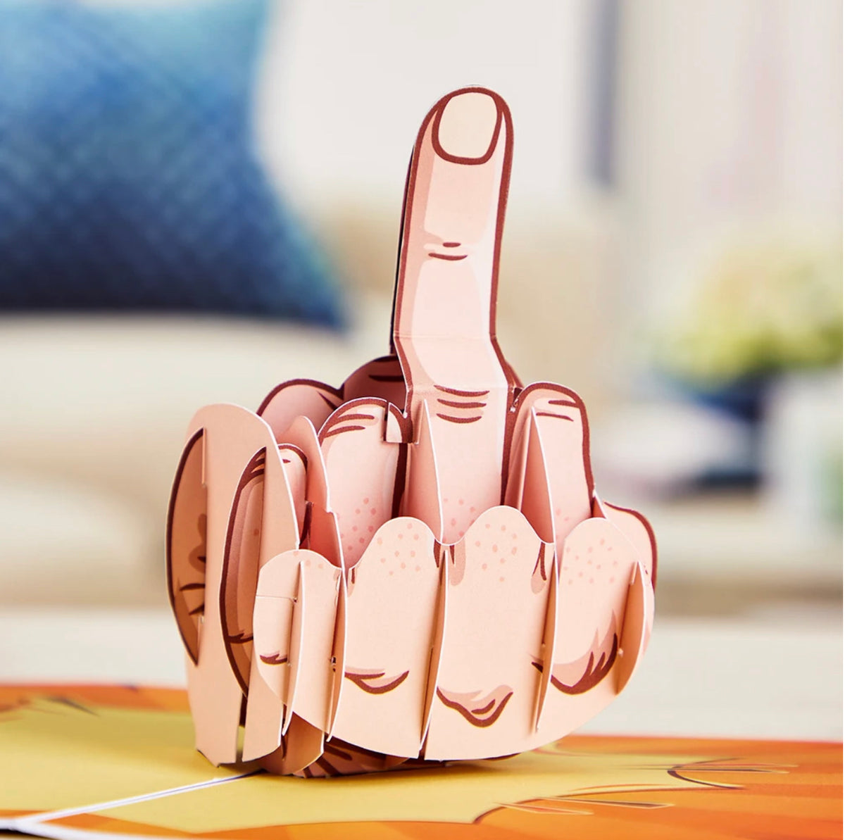 Pop Up Middle Finger Funny Gag Gift Card