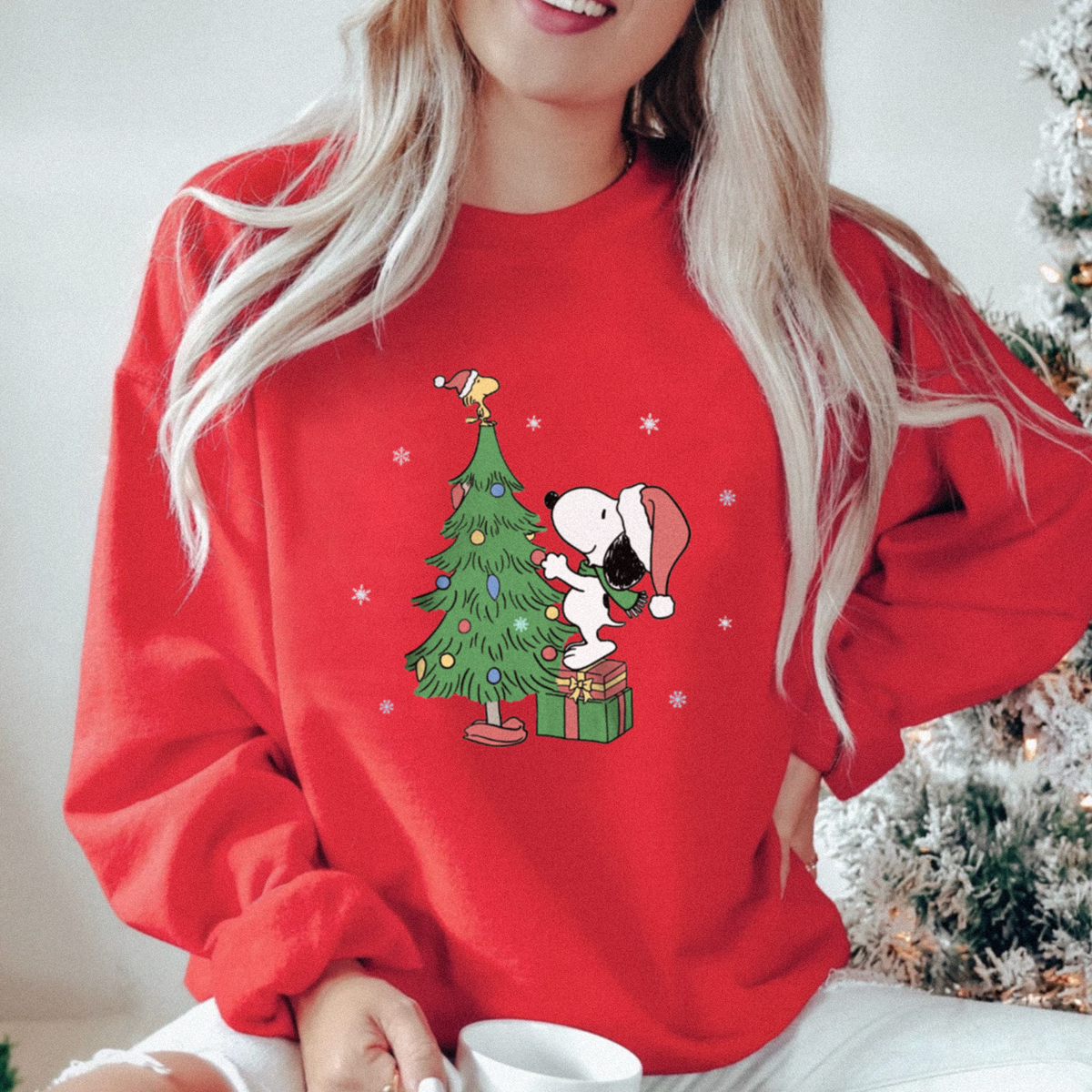 Snoopy Tree Sweatshirt (Youth & Adults)