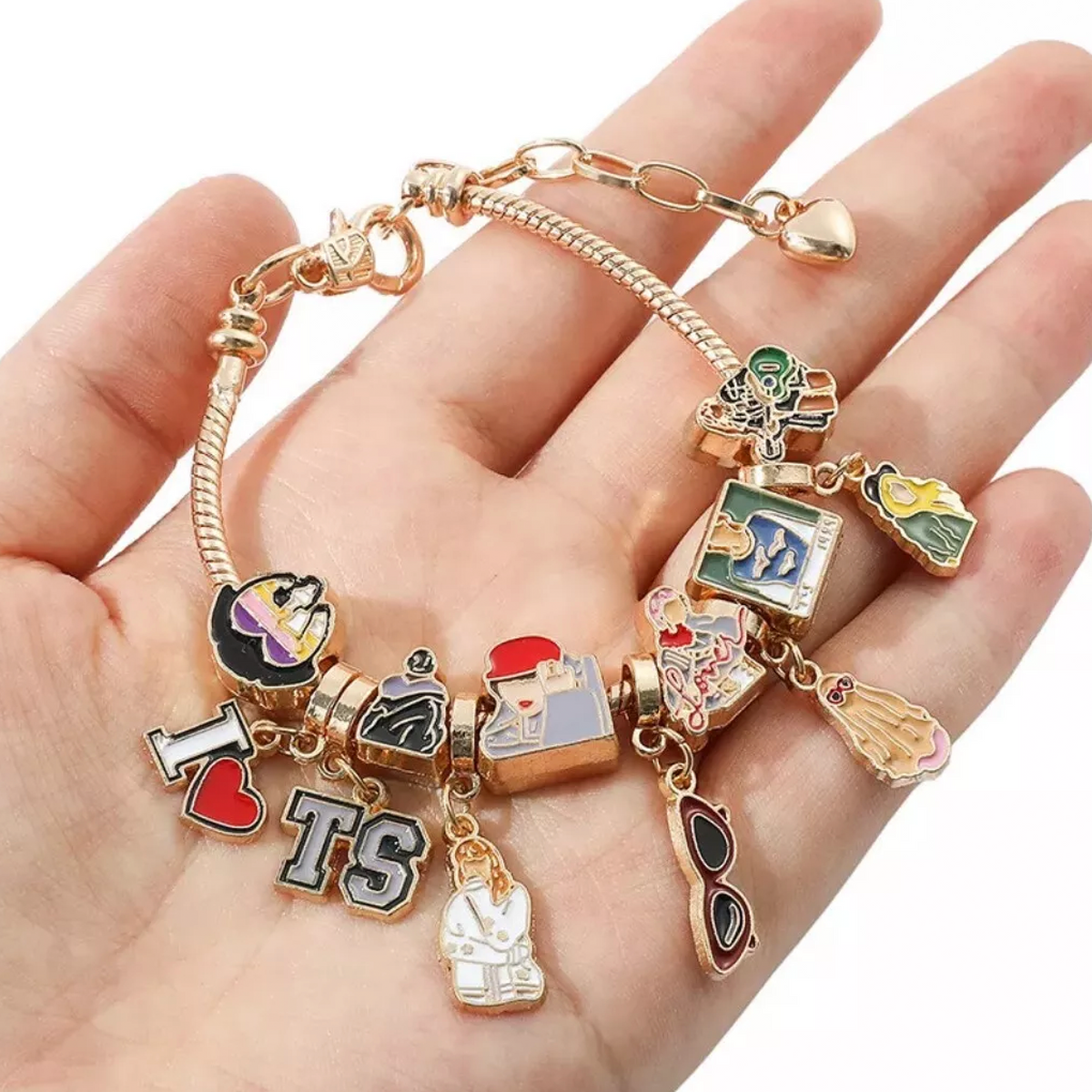 Swiftie Gold Charm Bracelet