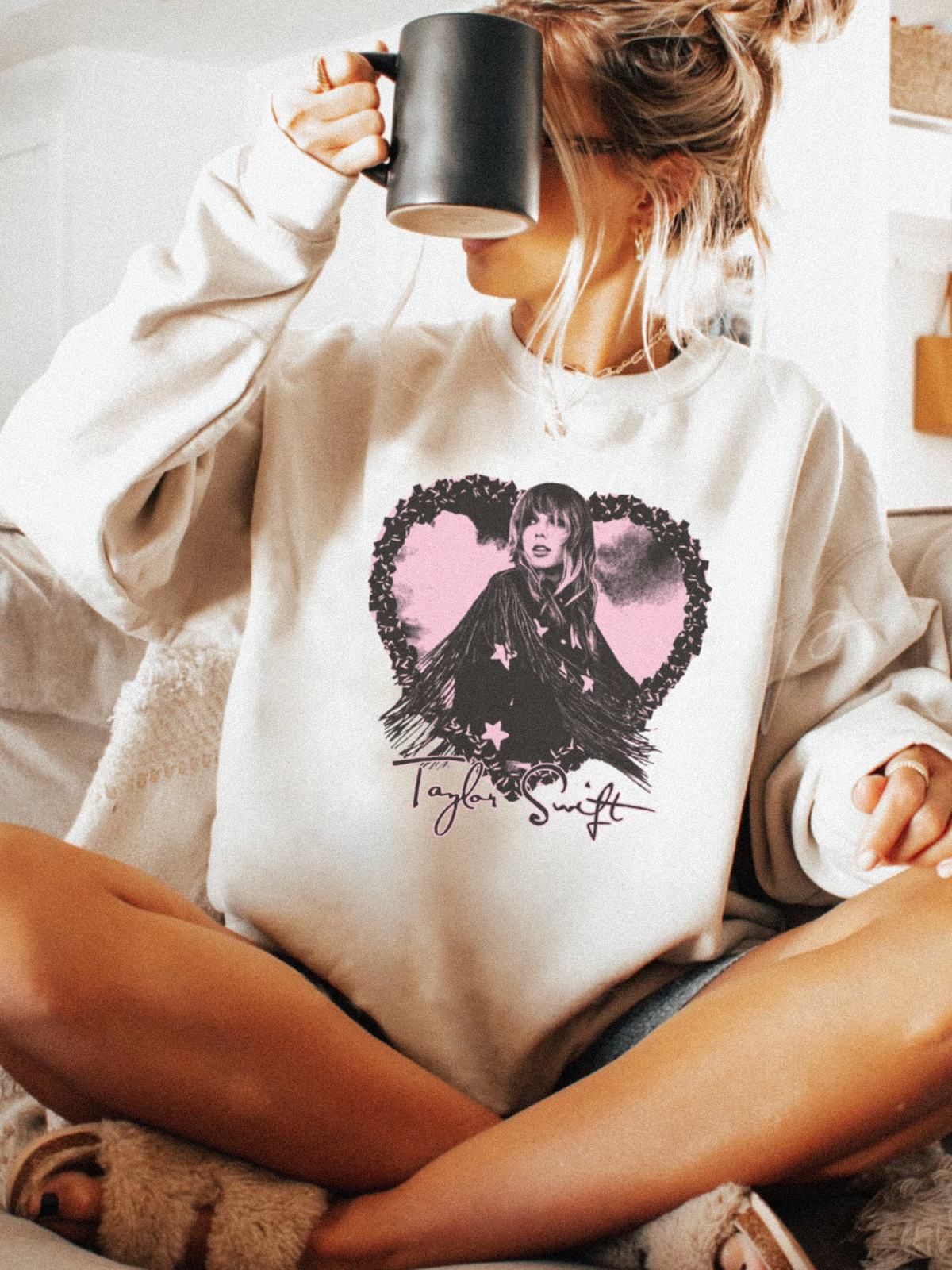 Swiftie Heart Crewneck Sweatshirt (Kids & Adults)