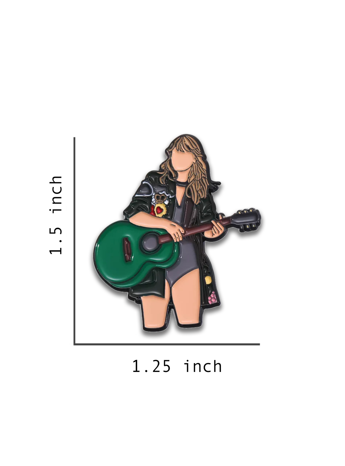 Swift w/ Guitar Enamel Pin