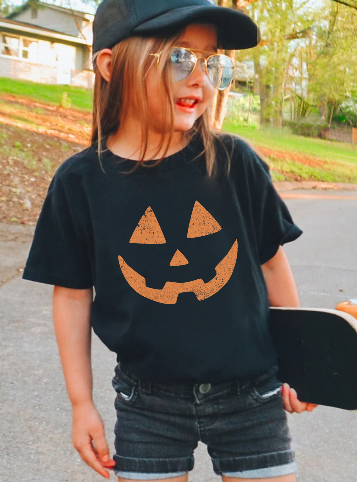 Jack-O-Lantern Face Tee (Youth & Adult)