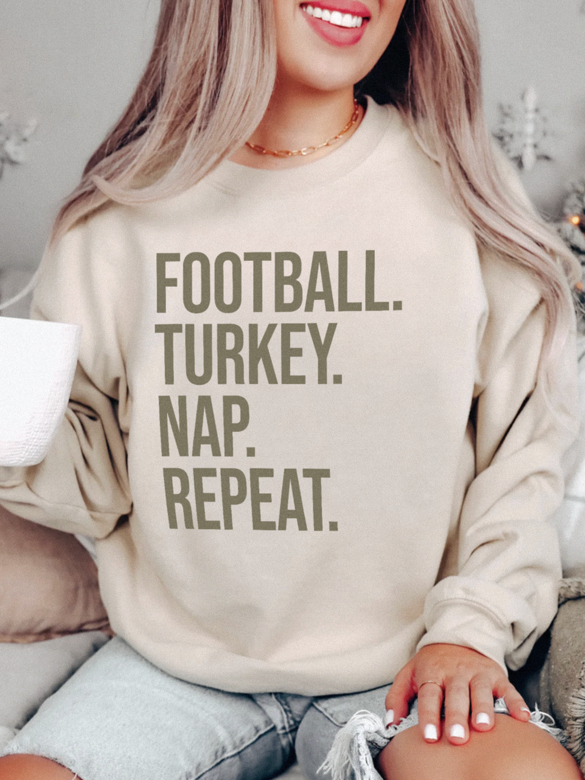 Football Turkey Nap Sweatshirt (Youth & Adults)