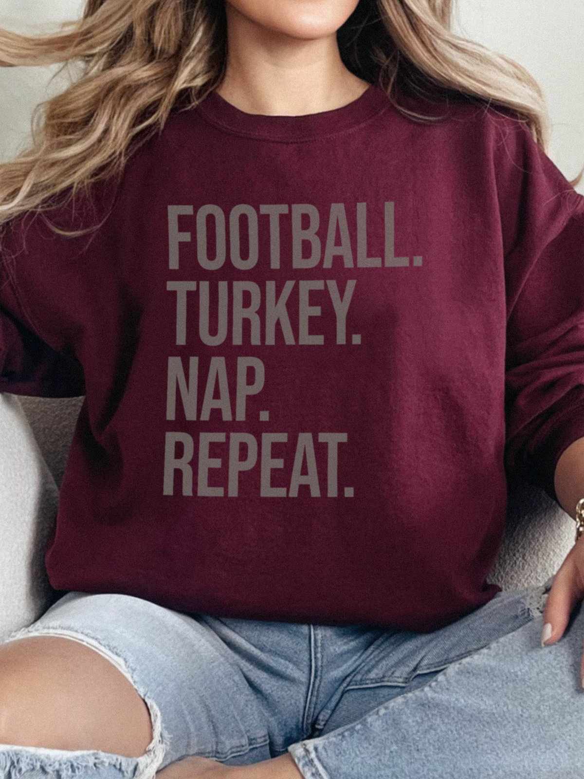 Football Turkey Nap Sweatshirt (Youth & Adults)