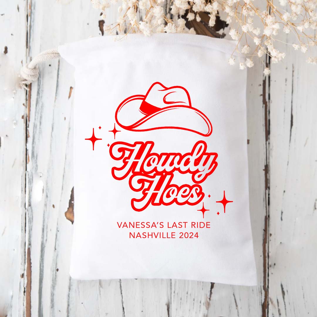 Howdy Hoes Personalized Hangover Bag