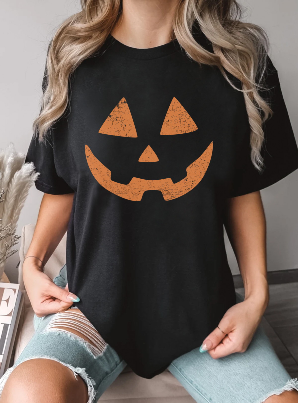 Jack-O-Lantern Face Tee (Youth & Adult)