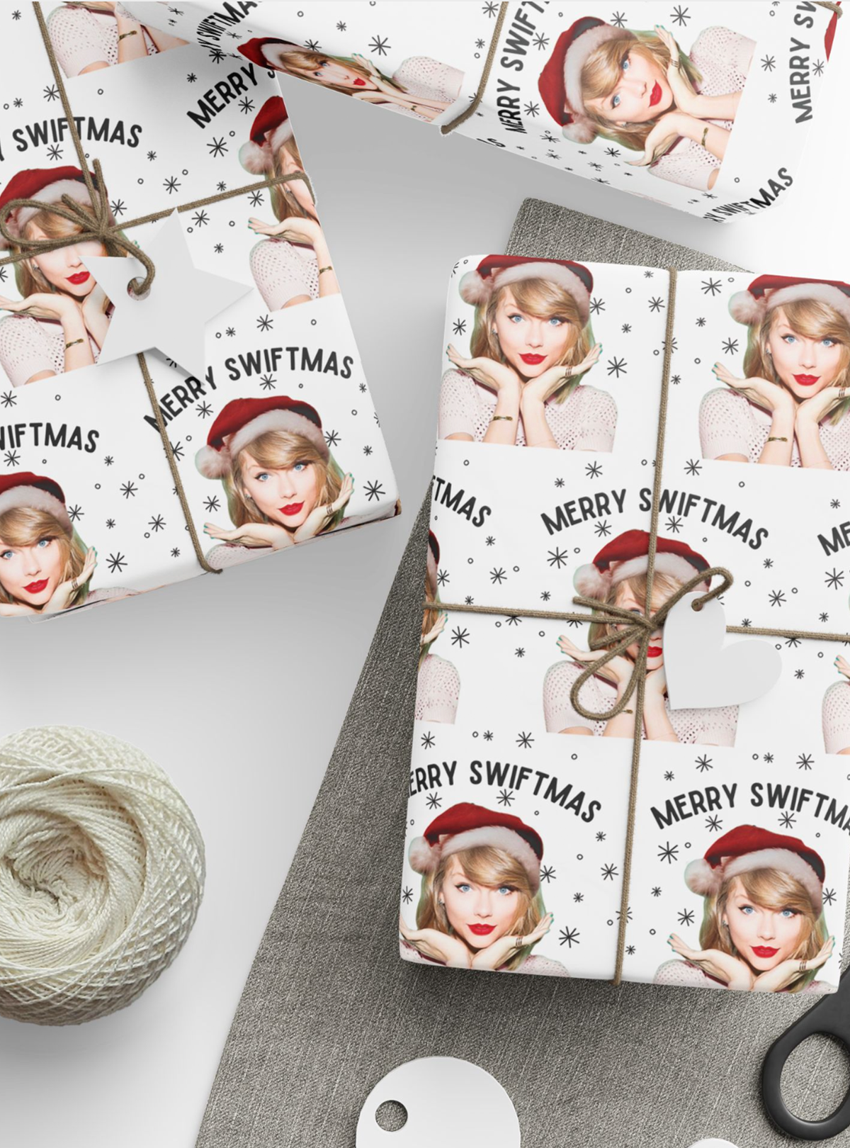 Merry Swiftmas Wrapping Paper (White)