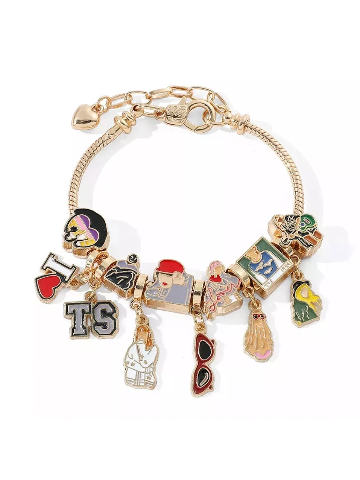 Swiftie Gold Charm Bracelet