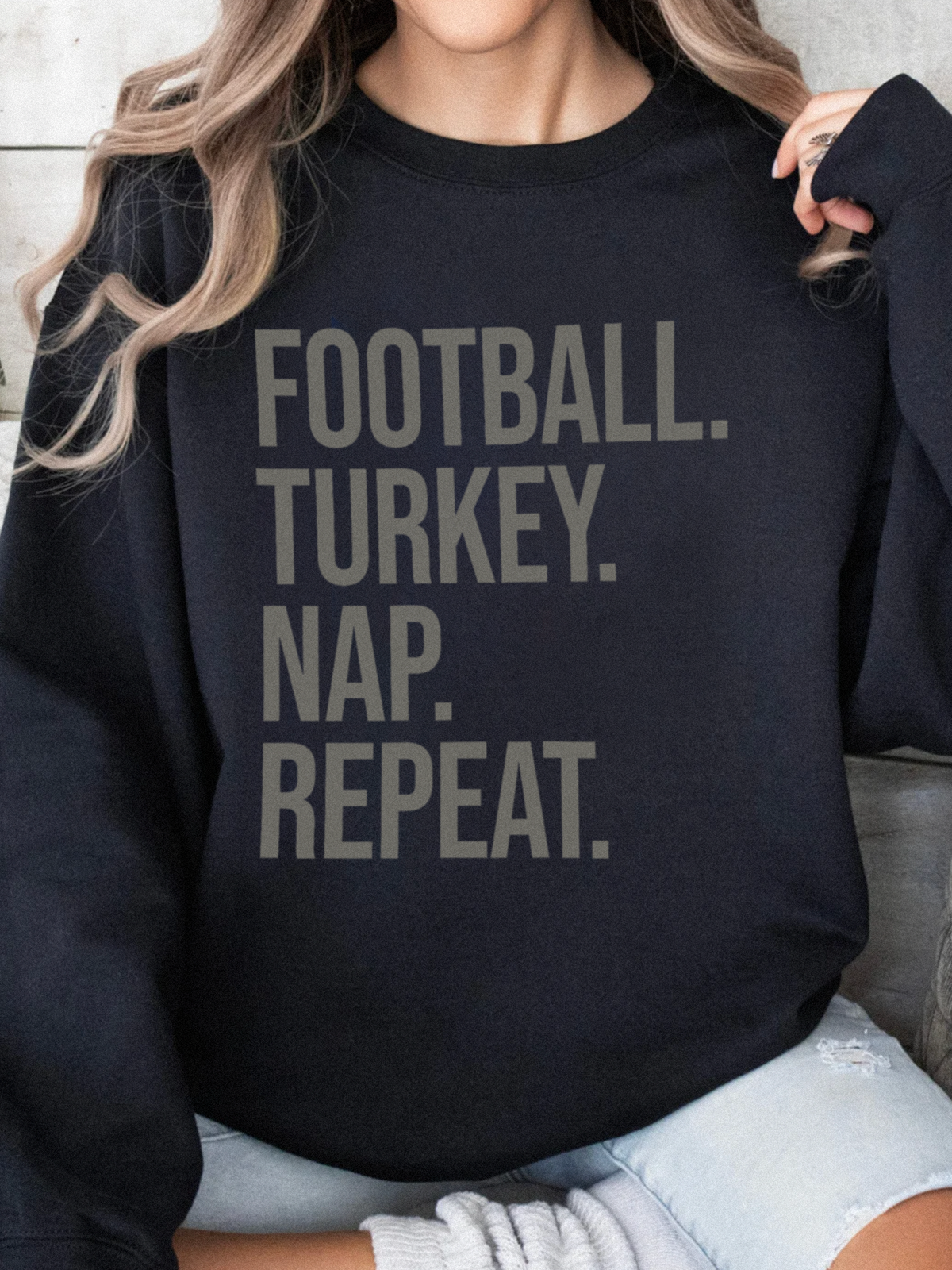 Football Turkey Nap Sweatshirt (Youth & Adults)