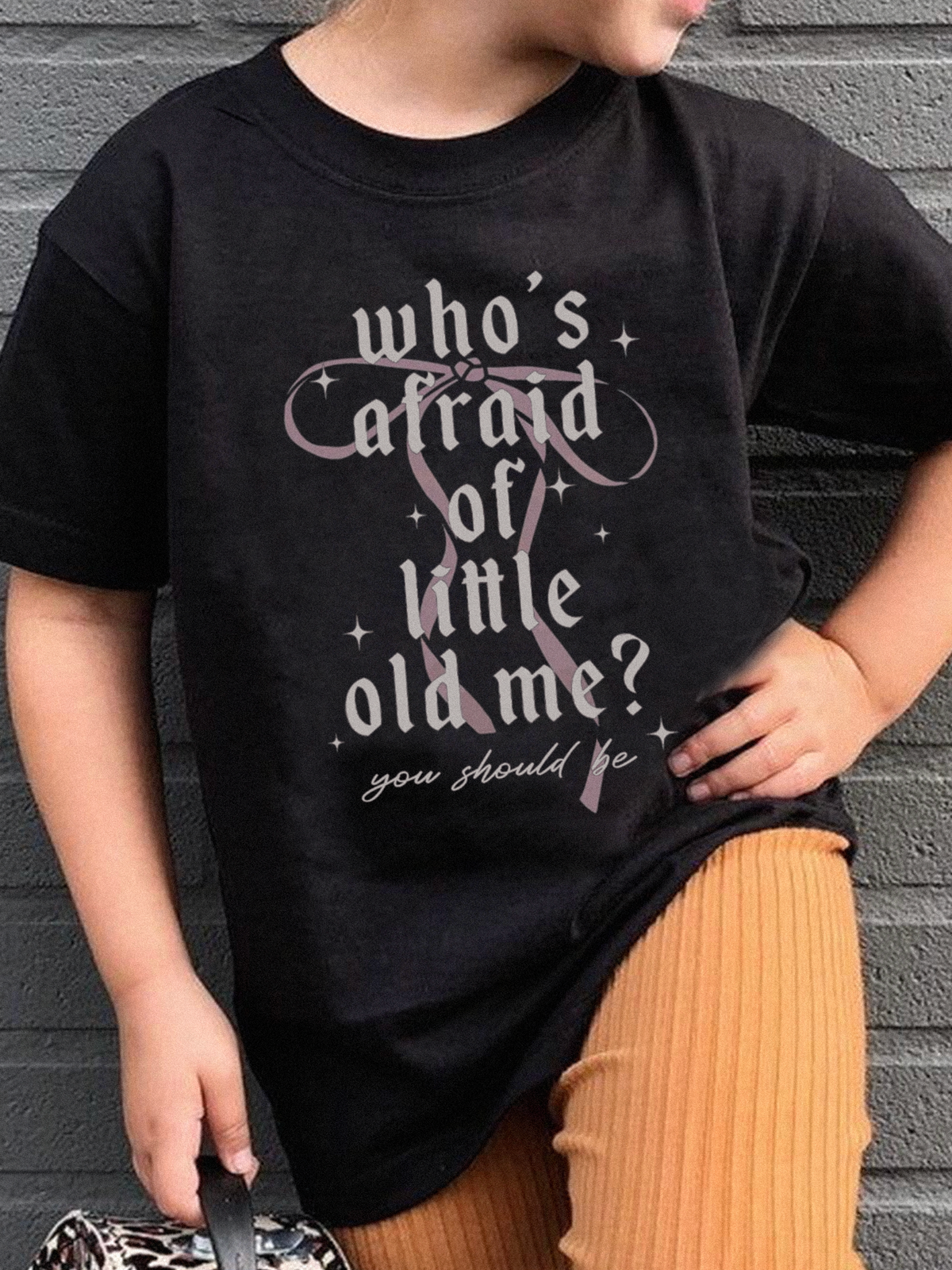 Who's Afraid Bow Tee (Adults + Kids)